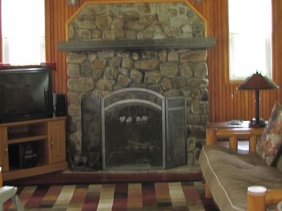 fireplace in living room