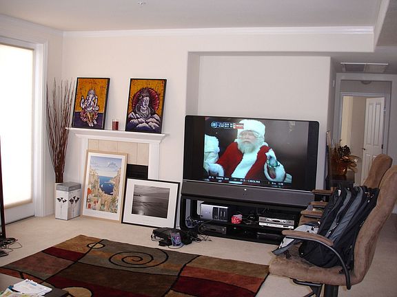 Living room, fireplace