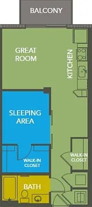 S1: 0bed 1bath S1: 0bed 1bath