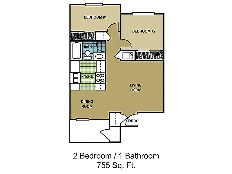 Floor plan 2X1-755