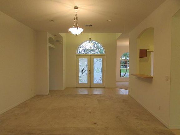 Foyer and large living room