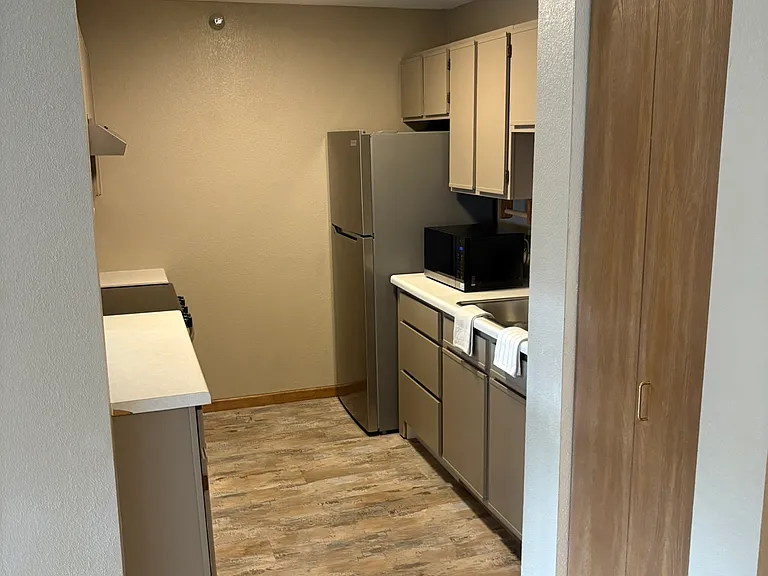 kitchen with brand new stainless-steel appliances