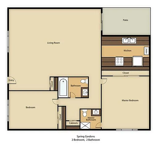 Floor plan 2bed 2bath