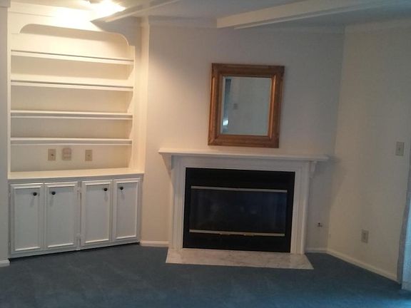 Built-in cabinetry & gas fpl