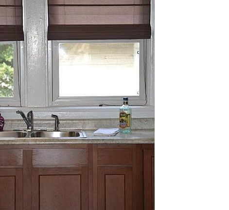 Window to look out while at sink.