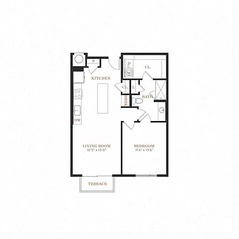 Floor plan 1B.A