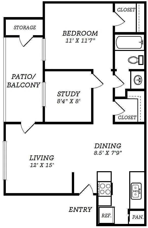 Floor plan A2-STUDY