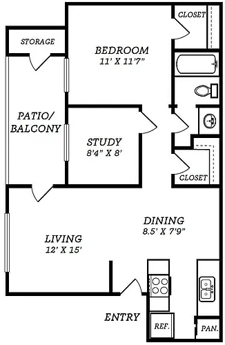 Floor plan A2-STUDY