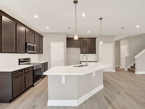 Hudson Plan Modern Kitchen Large Island Open Layout