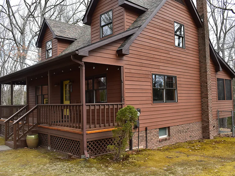 Right side of house