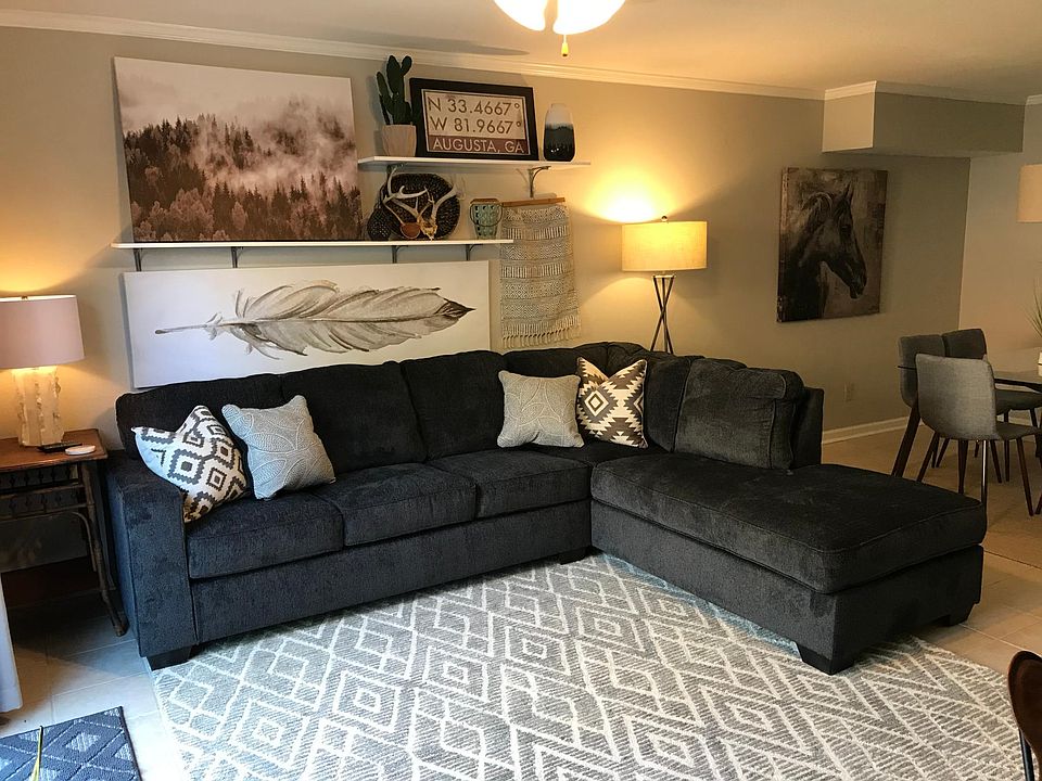 Plenty of room to stretch out and relax on the new sectional sofa.