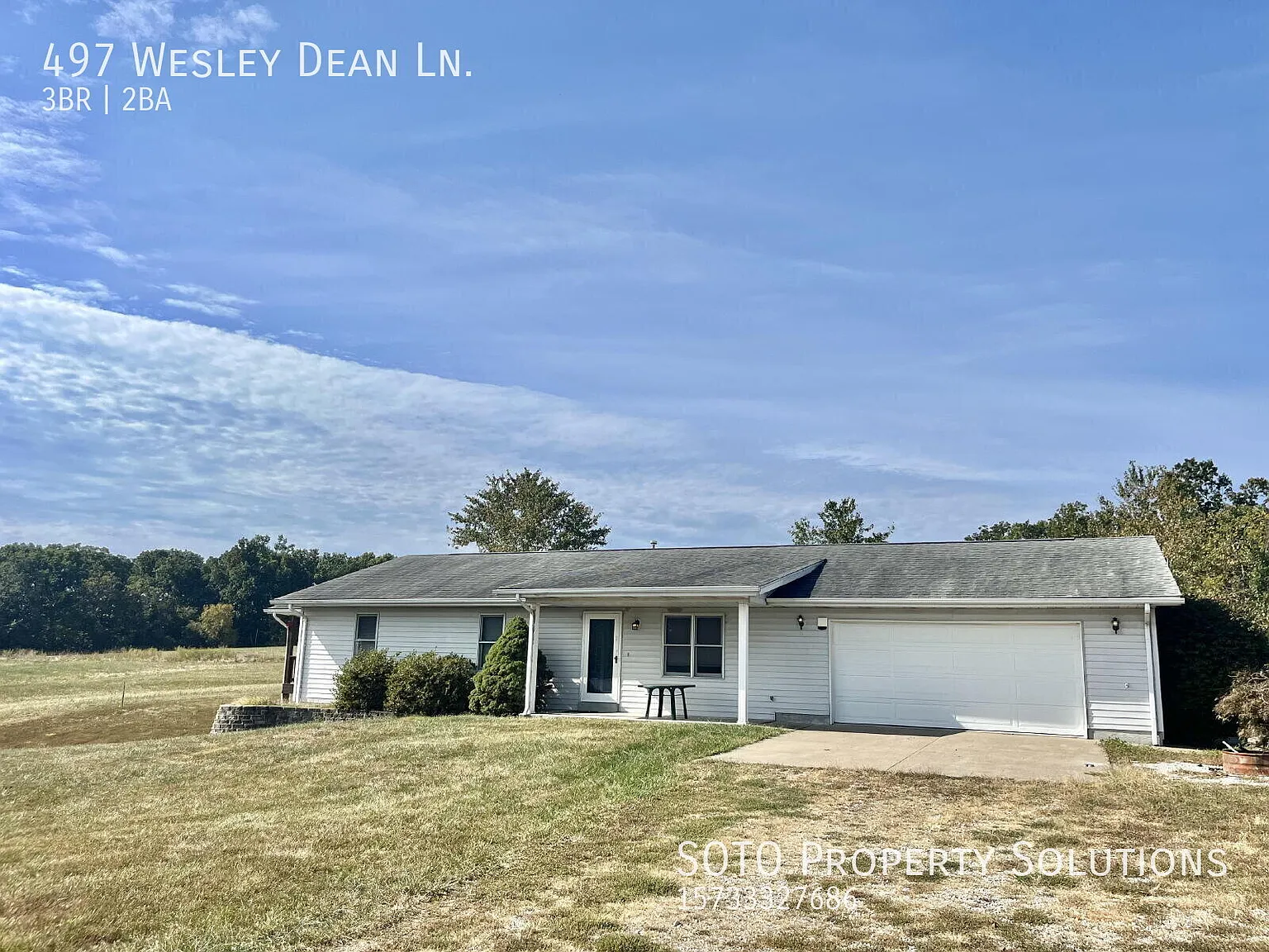 3 BD / 2 BA Peaceful Country Home Near Perryville — Photo 1