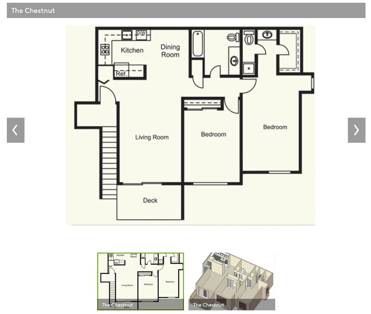 Floor plan The Chestnut