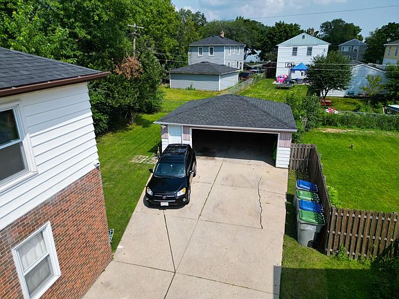 Driveway and garage