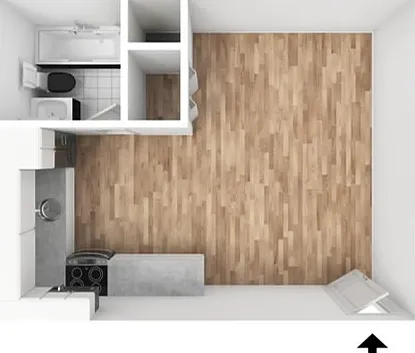 Studio 3D Unfurnished Layout Studio 3D Unfurnished Layout