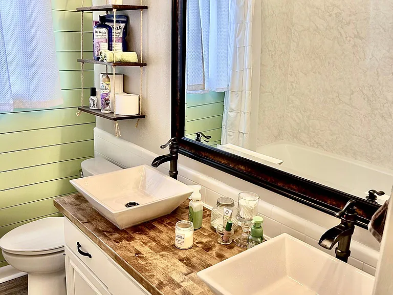 Hall bath sink