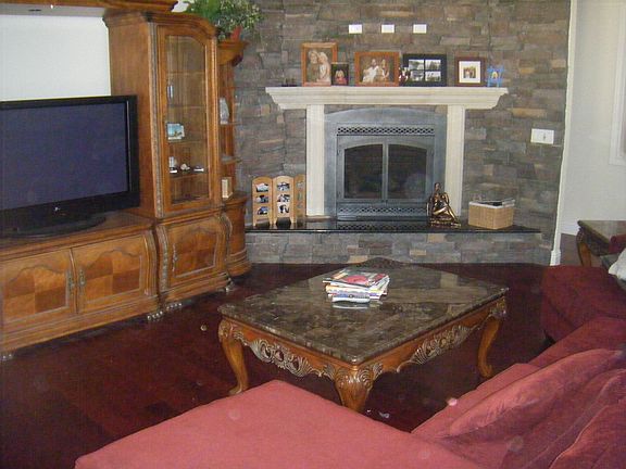 Cherrywood Flooring in Familyroom