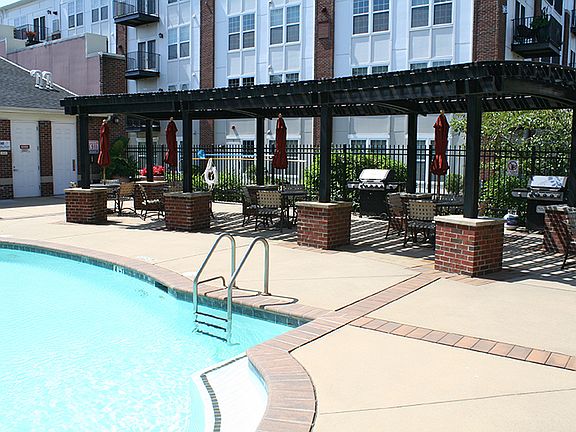 Covered trellis area with gas grills