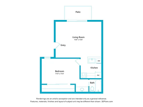 Floor plan Waterford A1