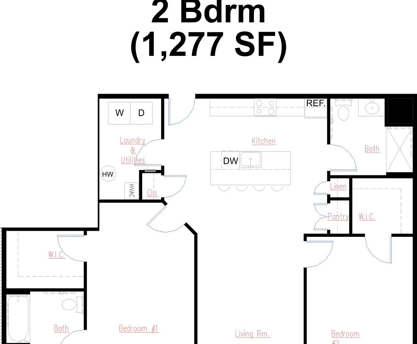 2 bed, 2.0 bath, 1277 sqft, $2,975 — Photo 2