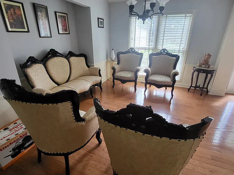 Family Room with Hardwood Floor