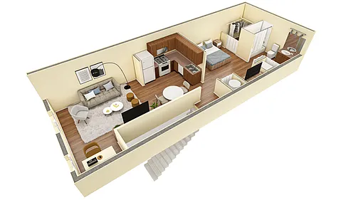 Floor plan Studio Grand Overlook