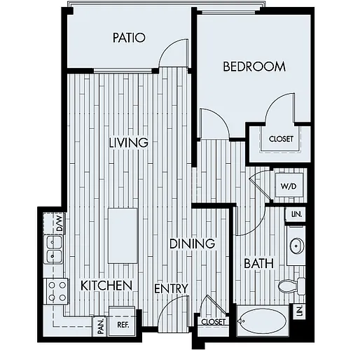 Floor plan 1B Income Protected