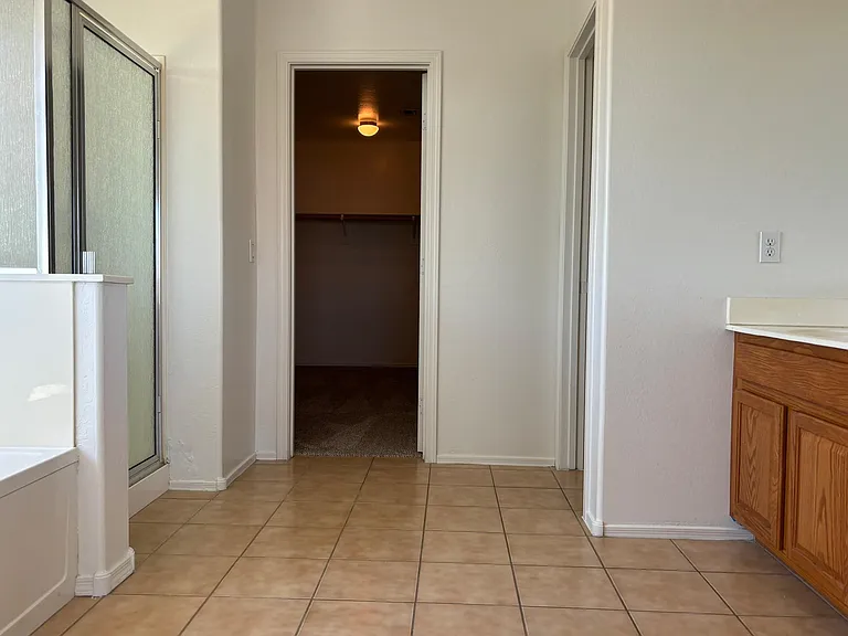 Master bath and closet