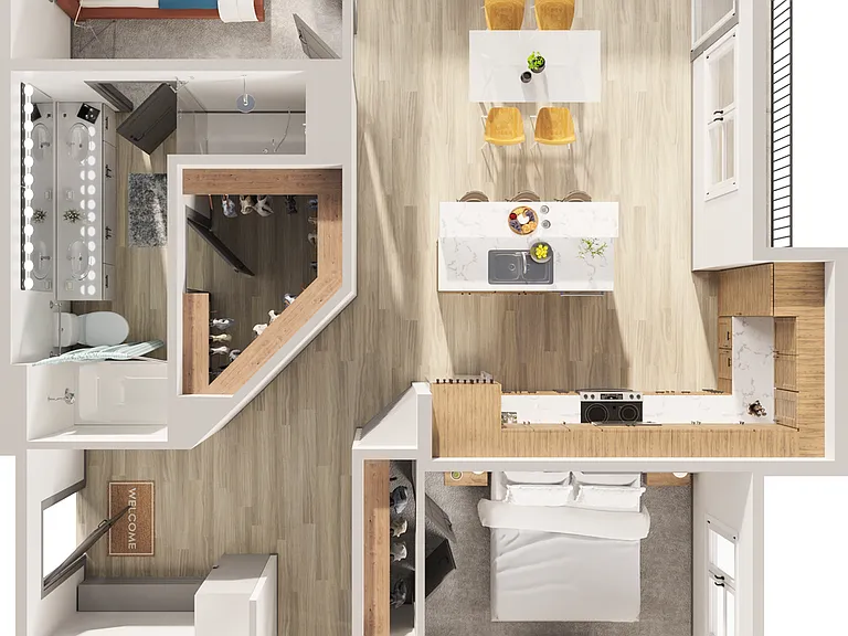 A-C1 floor plan Korina at the Grove