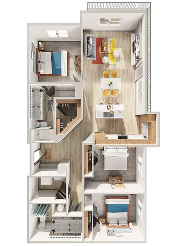 Floor plan A-C1