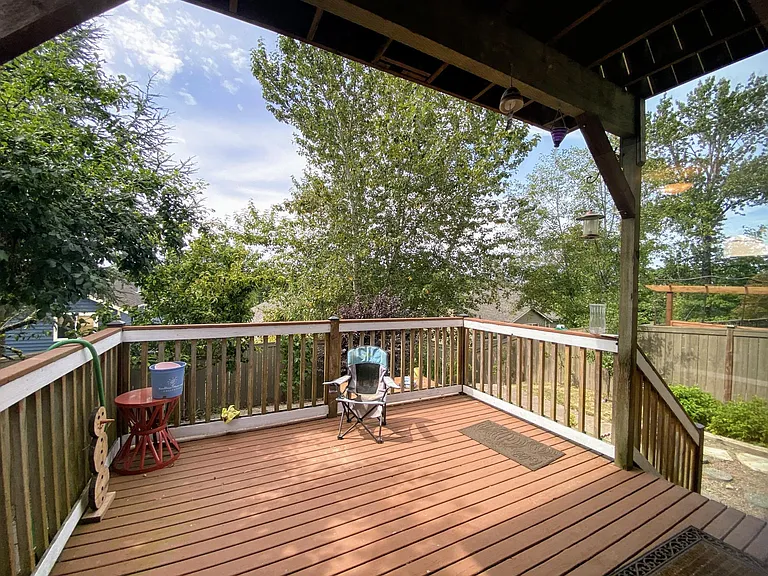 First floor deck to yard