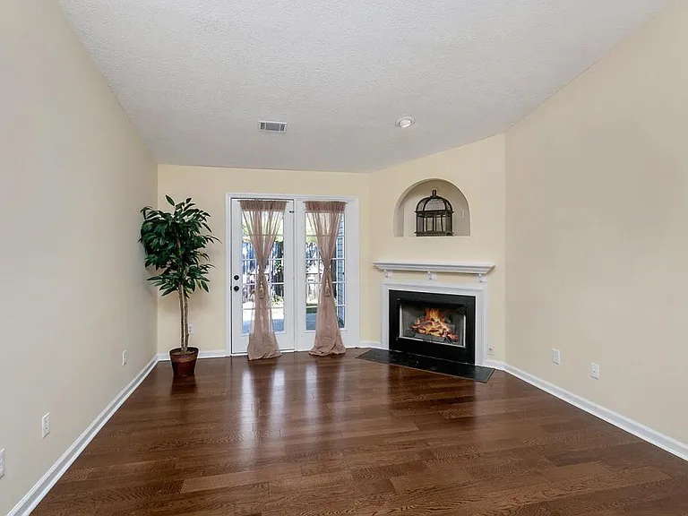 Great room with fireplace