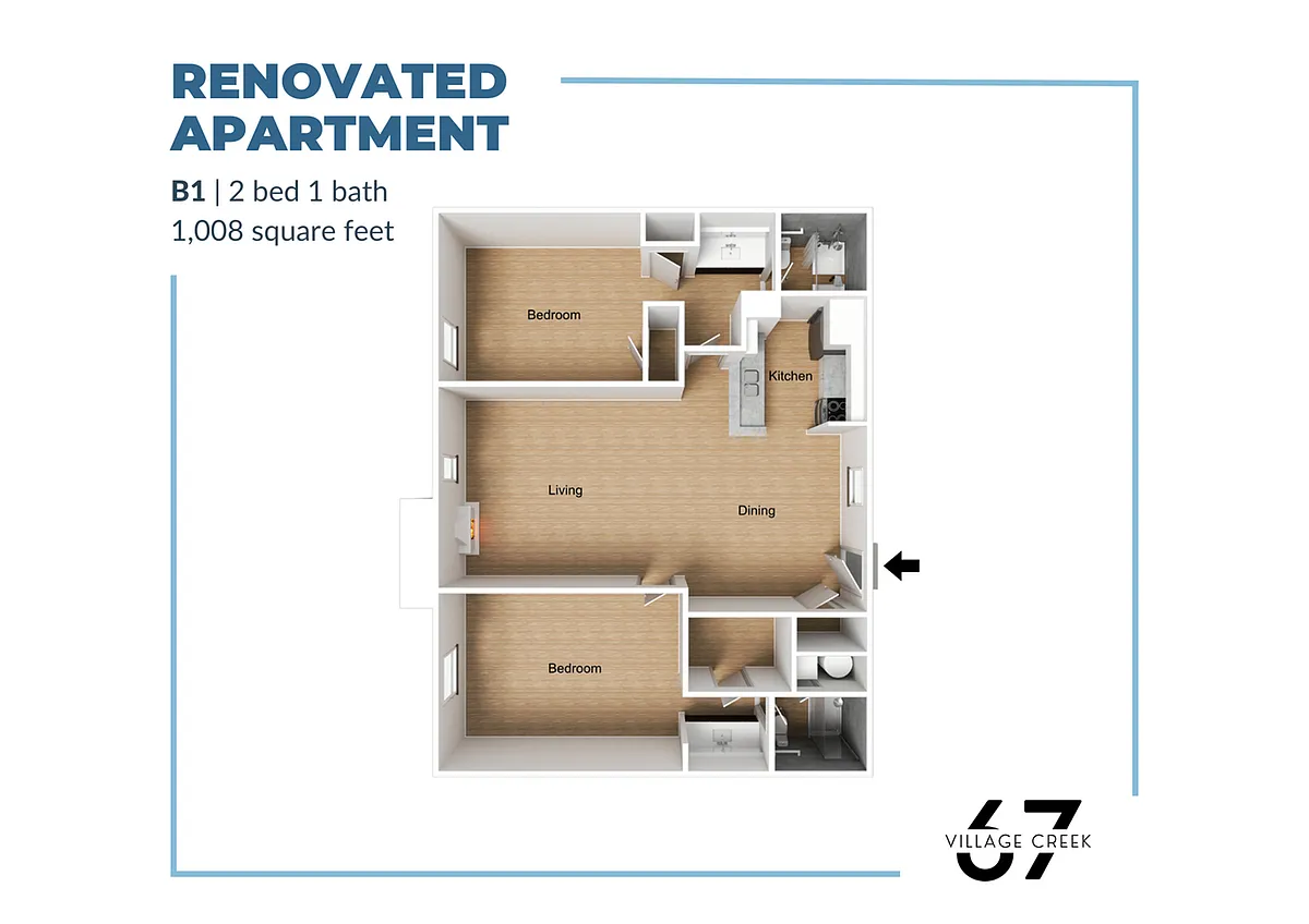 Floor plan B1 Renovated