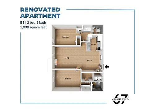 Floor plan B1 Renovated