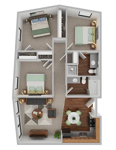 Floor plan 3 Bedrooms