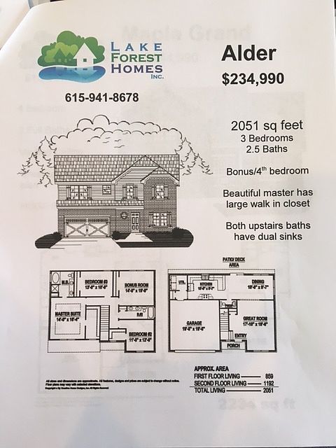The Alder Floor plan
