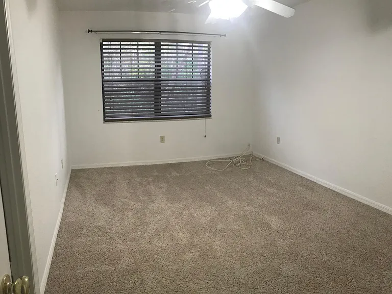 Master bedroom window. Private back yard.