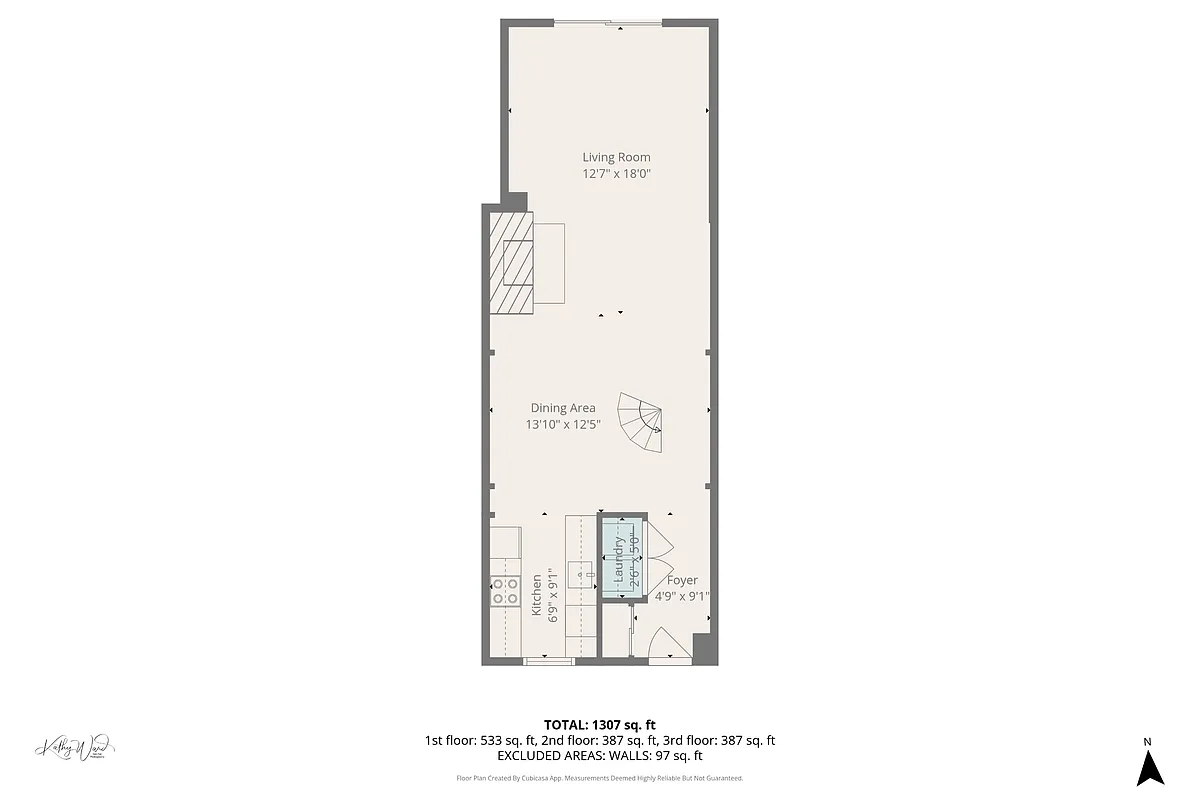 FLOOR PLAN: LEVEL 1 - 636 Portland St