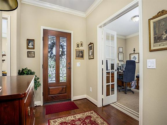 Front entry with office/study on the left