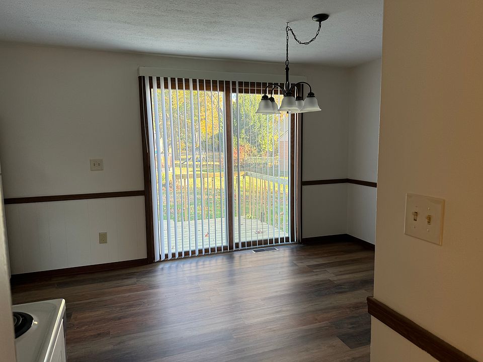 Sliding doors off kitchen to new deck

This is not actual unit for rent -this is similar unit.