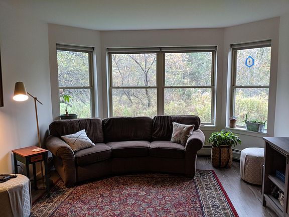 Unit faces the woods