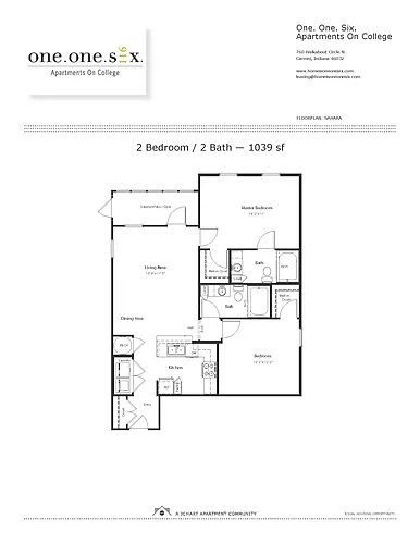 Floor plan D6/D6-A: Sahara