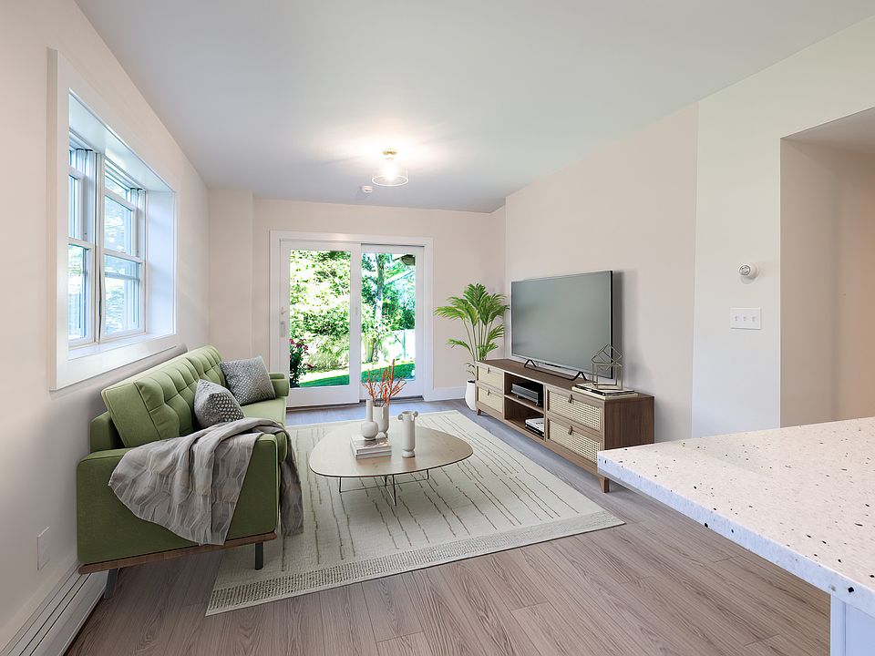 Virtually staged living room