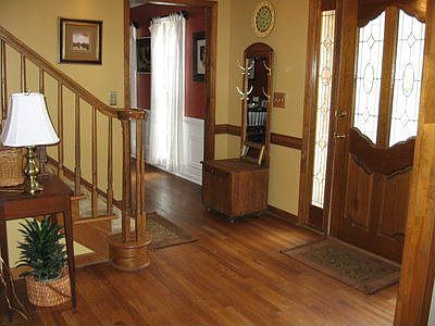 Front foyer with hardwood floors
