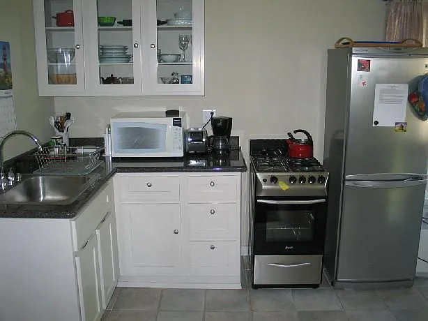 Kitchen View of Counter & Appliances