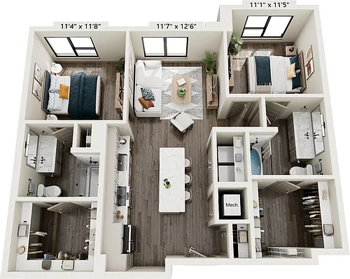 Floor plan B15