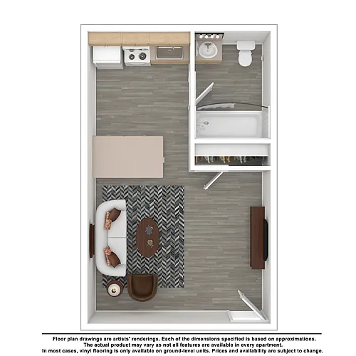 Floor plan Studio