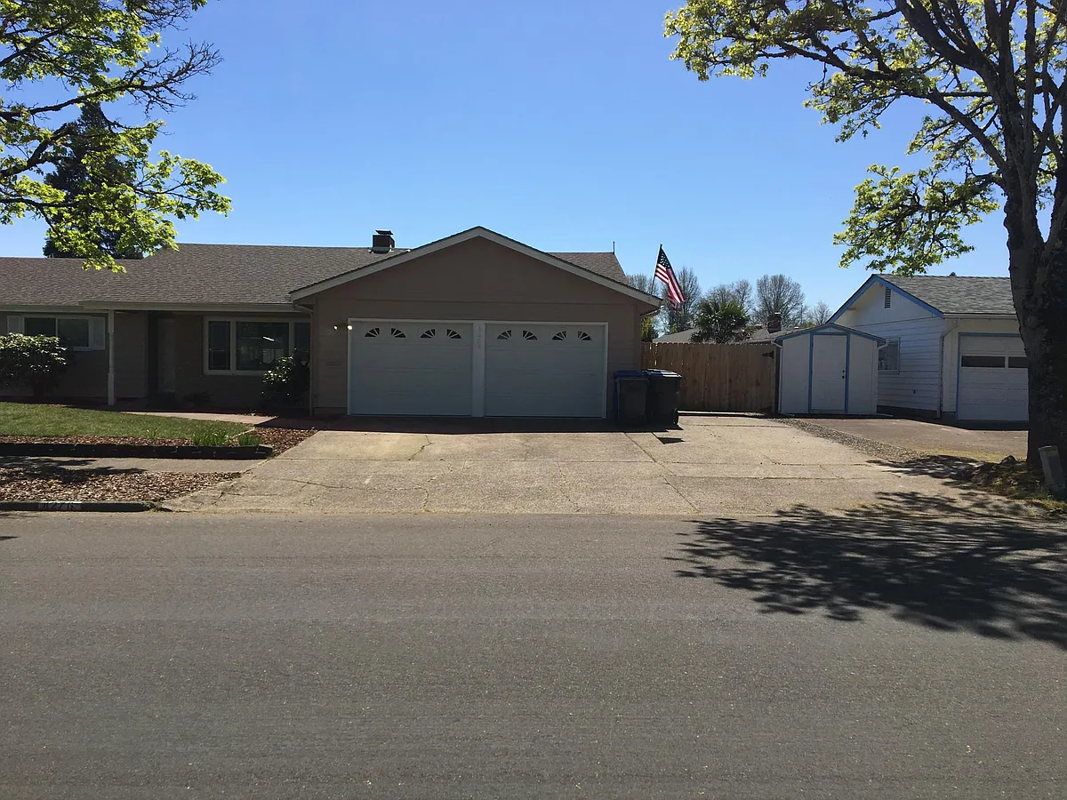 Drive through gate to RV pad on right of garage. - 4276 Jade St NE