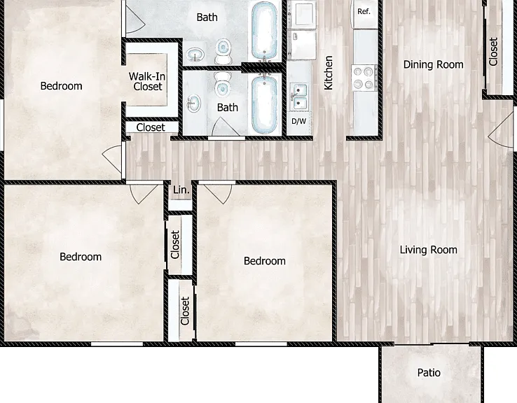 The Hermitage Floorplan Diagram