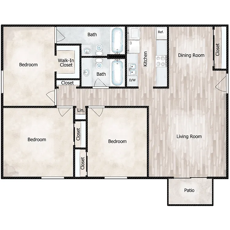 Floor plan The Hermitage